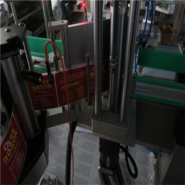 1 개의 옆 타원형 병 레테르를 붙이는 기계 도포 구, 자동 접착 스티커 레테르를 붙이는 기계