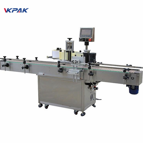 자동 오일 수직 자동 접착 원형 병 라벨링 기계