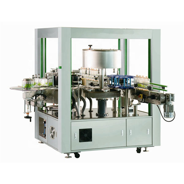 로타리 라벨러 기계 전면 및 후면