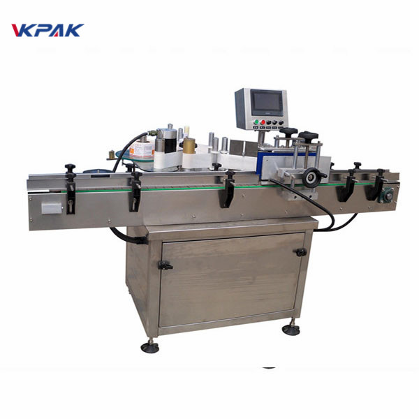 SUS304 자동 귀환 제어 장치 모터 자동적 인 둥근 병 레테르를 붙이는 기계 PLC 통제