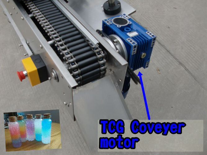 중국 SUS304 경제 자동적 인 220V 2kw 50 / 60HZ 5 개 갤런 모자 경쟁 가격 작은 유리 병 레테르를 붙이는 기계 협력 업체