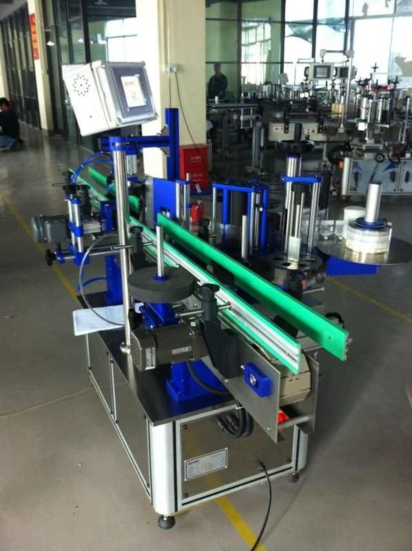 중국 1500W 힘 음료 / 음식 / 화학 제품을위한 둥근 병 레테르를 붙이는 기계 협력 업체