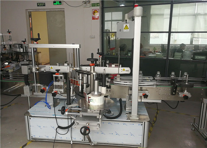 중국 비 둥글거나 편평한 병 상표 도포 구, 병 레테르를 붙이는 장비에 정면 / 뒤 협력 업체