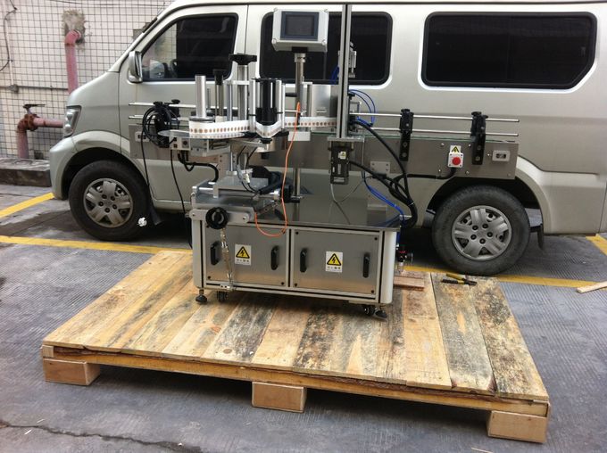 둥근 애완 동물 병을위한 완전 자동 전면 및 후면 라벨링 기계