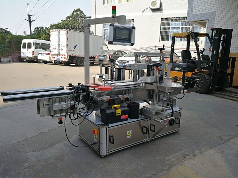 중국 샴푸 병 두 배 옆 끈끈한 레테르를 붙이는 기계 충분히 자동 협력 업체