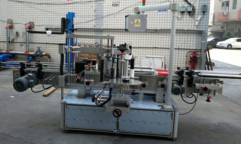 중국 두 배 옆 스티커 타원형 타원형 병 자동적 인 레테르를 붙이는 기계 1200W 협력 업체