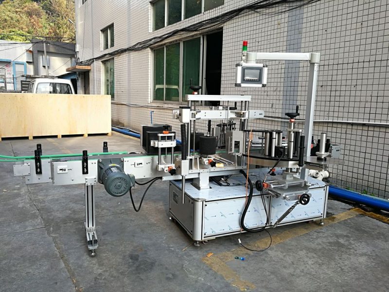 중국 타원형과 직사각형 병을위한 정면과 뒤 상표 스티커 기계 협력 업체