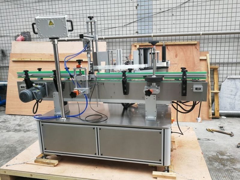 중국 표준 자동적 인 둥근 병 레테르를 붙이는 기계 앞뒤 협력 업체